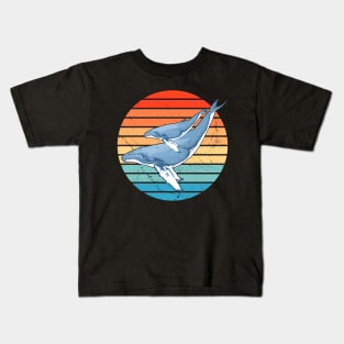 Humpback Whales 60s Sunset Kids T-Shirt